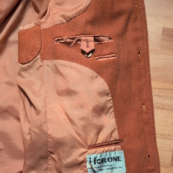 Vintage Rust Brown Western Style Wool/Poly Jacket - Picture 8 of 14